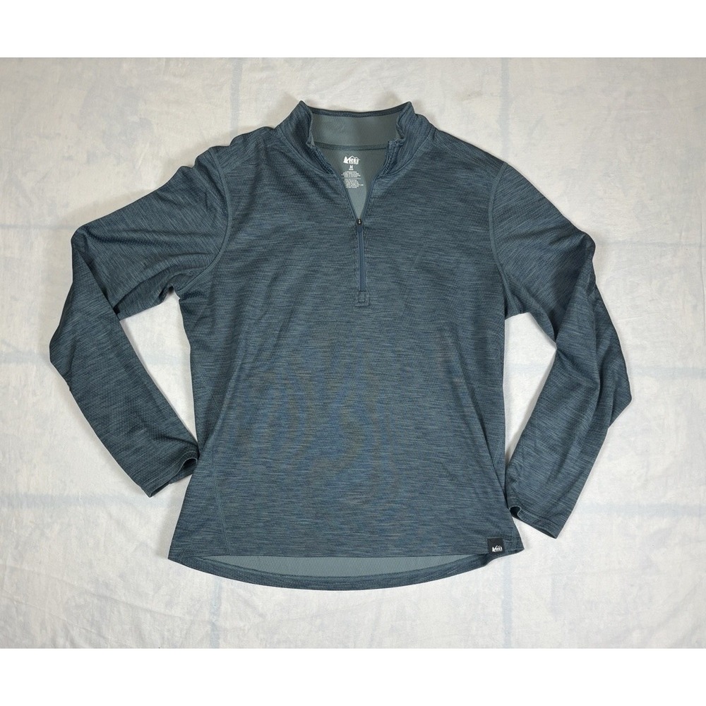 REI Co-Op Quarter Zip Pullover Outdoors Hiking Lightweight Mens Medium